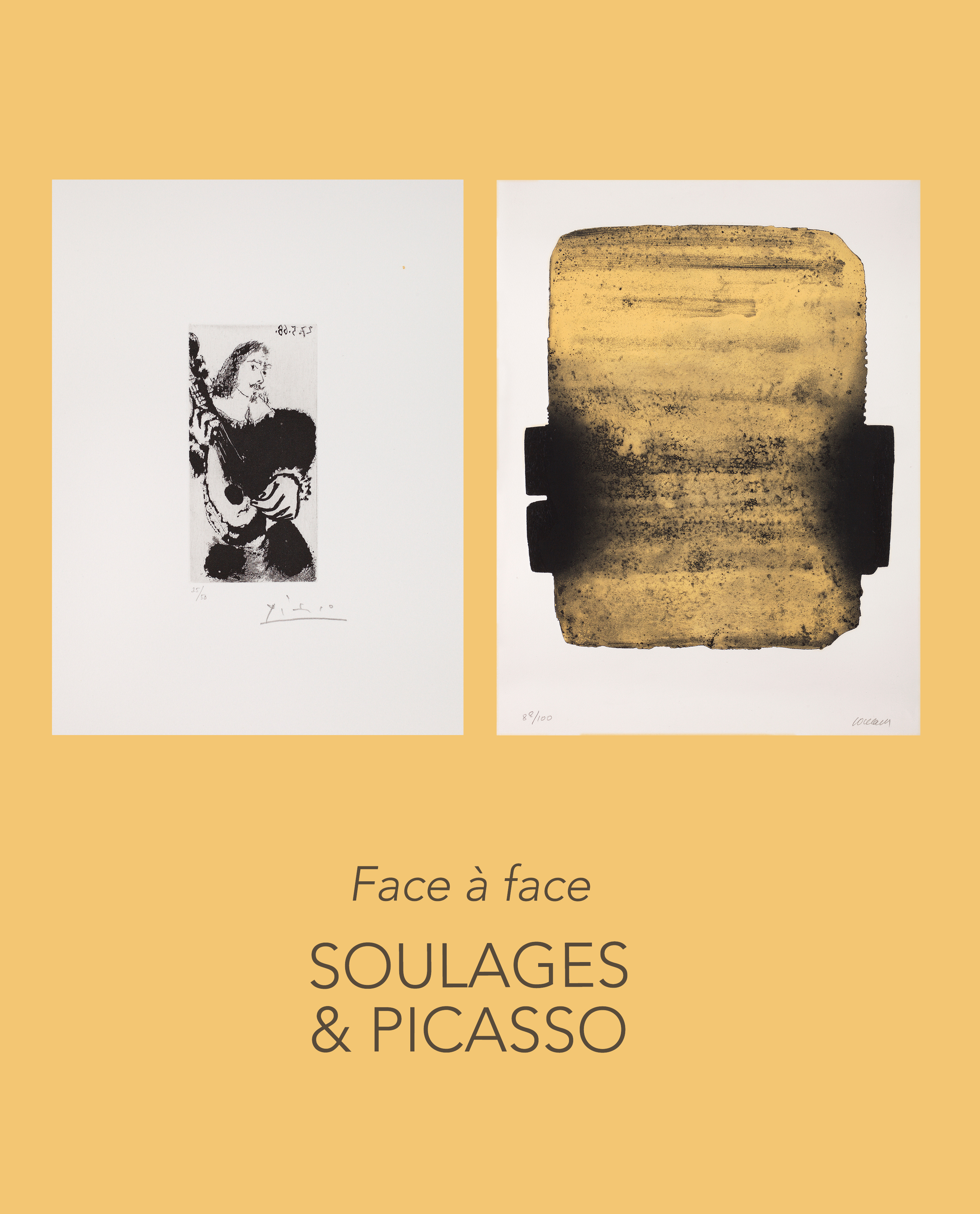 FACE-À-FACE PICASSO/SOULAGES : UN DIALOGUE À TRAVERS L’ESTAMPE