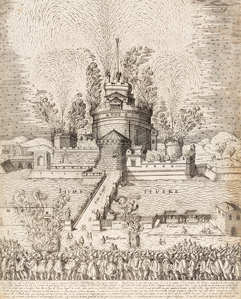 Feux d'artifices gravés