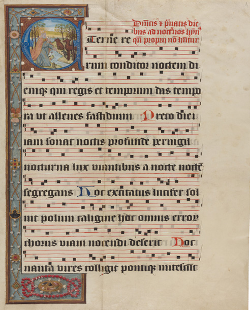 Enluminures extraites d’un antiphonaire
